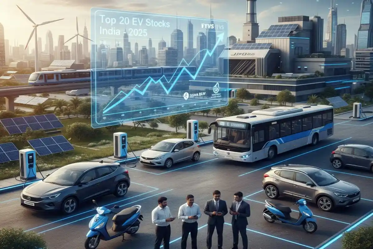 भारत के टॉप 20 ई.वी स्टॉक्स 2025